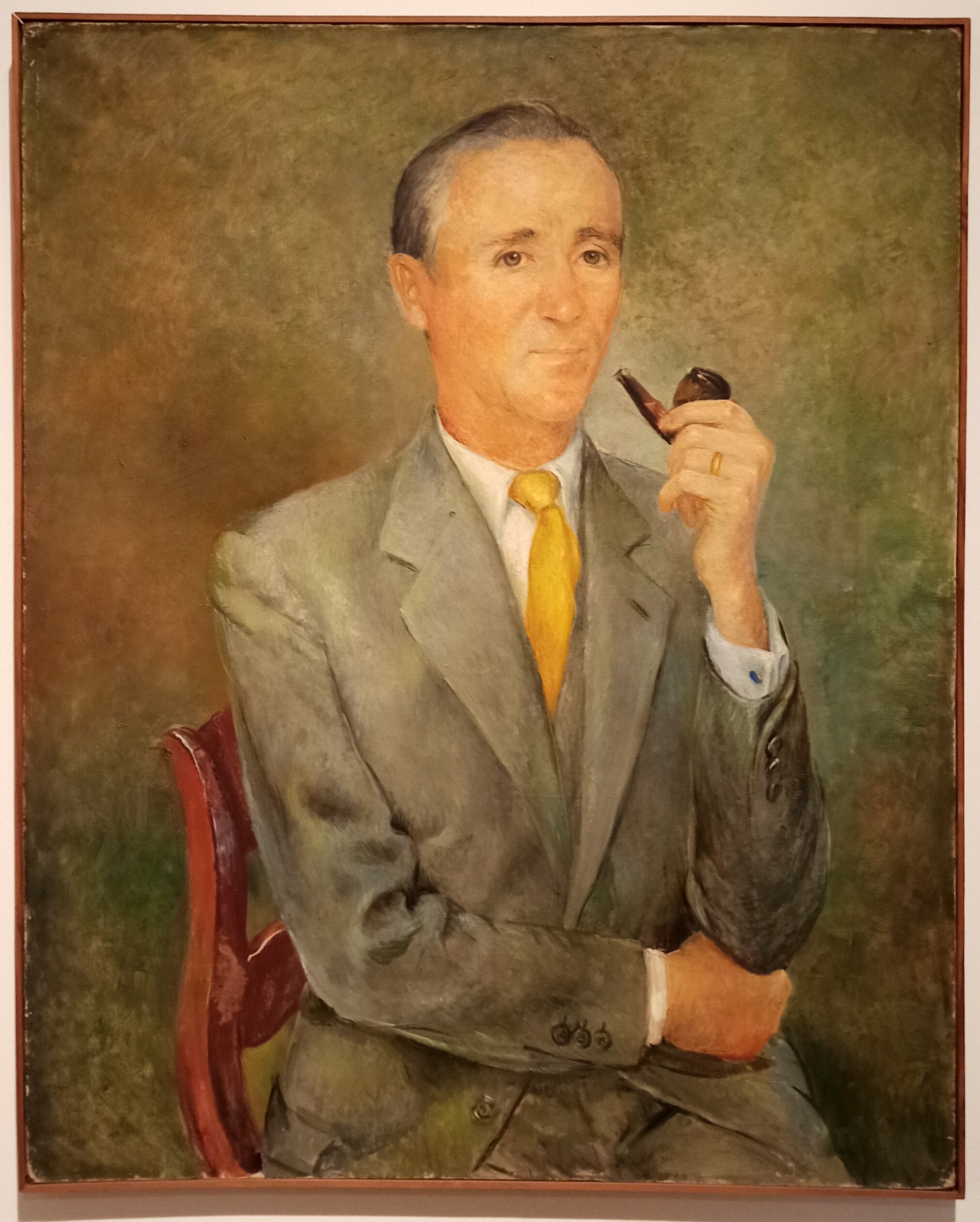 Retrato de Miquel Villà, pintado por Olga Sacharoff en 1951. Colección particular. / J. Á. M.