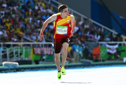 Bruno Hortelano, en las series de 200m, en Río.