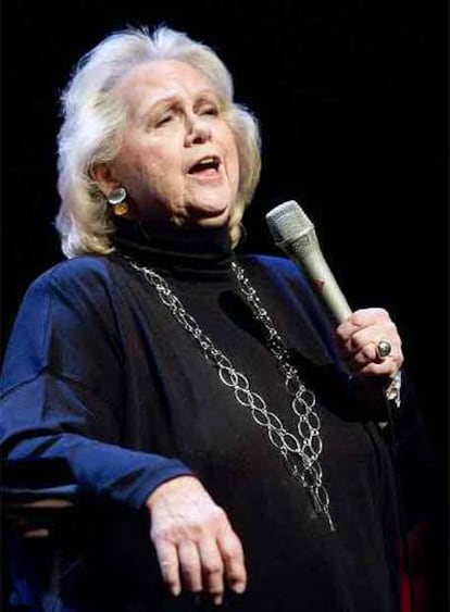 Barbara Cook, en el Liceo durante un ensayo.