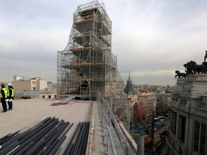 Visita a las obras del complejo Canalejas en Madrid.