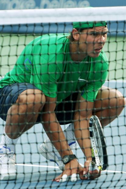 Nadal, durante el duelo ante el estadounidense Mark Fish.