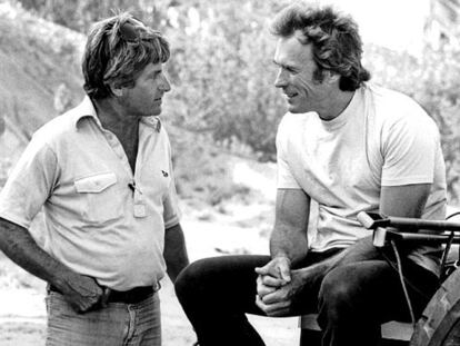 Fritz Manes (izquierda), junto a Clint Eastwood.