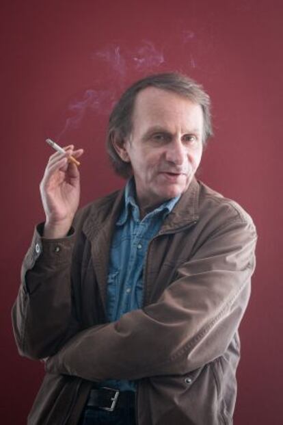 Michel Houellebecq, hoy en Barcelona. 