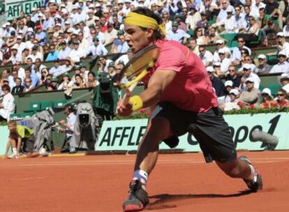 Rafael Nadal, durante el torneo de Roland Garros.