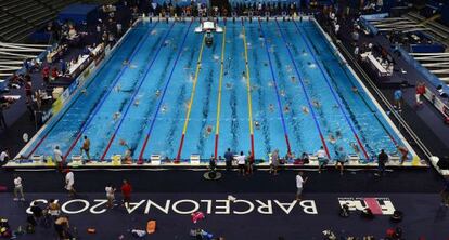 La piscina del Sant Jordi en la primera jornada de entrenamientos