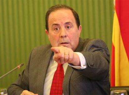 José María Rodríguez, durante su comparecencia en el Parlamento balear.