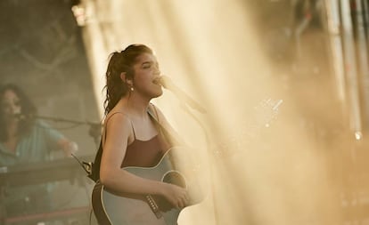 Amaia, durante su actuación en el Mallorca Live Festival. 