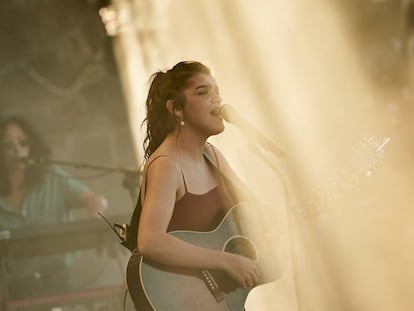 Amaia, durante su actuación en el Mallorca Live Festival. 