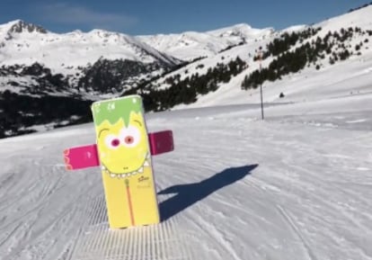 Una de las paradas del Funpark en Baqueira Beret.