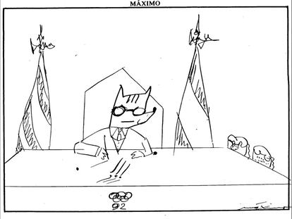 Viñeta de Máximo publicada el 3 de octubre de 1988.