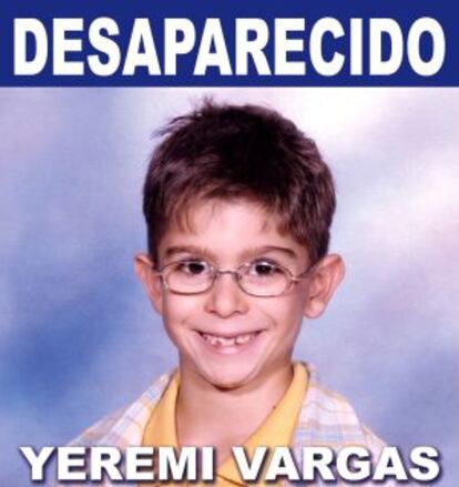 Yéremi Vargas desapareción en 2007.