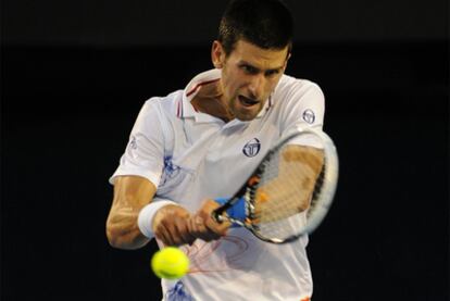 Novak Djokovic, durante el partido