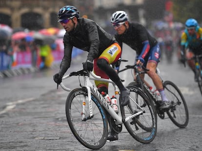 Alejandro Valverde, durante la carrera.