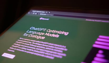 ChatGPT de OpenAI en un navegador web