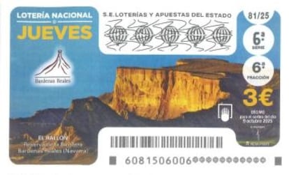 Décimo de la Lotería Nacional del jueves 9 de octubre de 2025