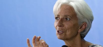 La directora del Fondo Monetario Internacional, Christine Lagarde.