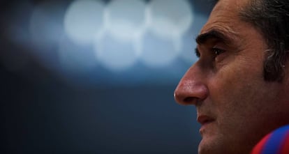 Valverde, en la rueda de prensa antes del cl&aacute;sico.