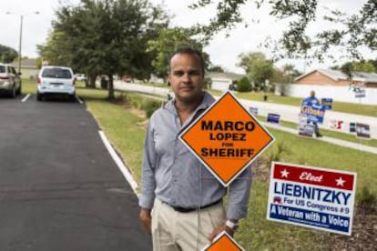 El candidato a 'sheriff' Marco López.