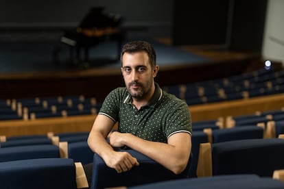 Joan Magrané, compositor del Camp de Tarragona, a l'Auditori Diputació de Tarragona. ALBERT GARCIA