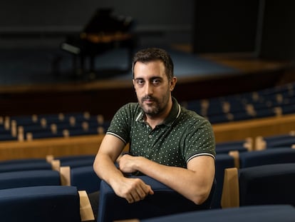 Joan Magrané, compositor del Camp de Tarragona, a l'Auditori Diputació de Tarragona. ALBERT GARCIA