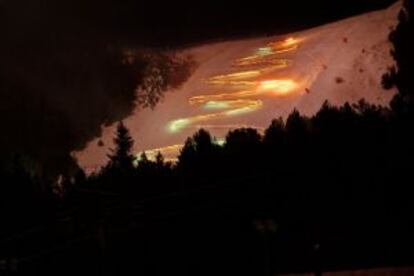 Esquí nocturno en La Molina.