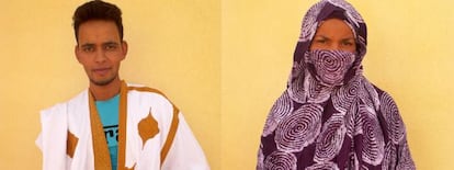 Moichar Moulud y Nana Sidati, saharauis de 22 años.