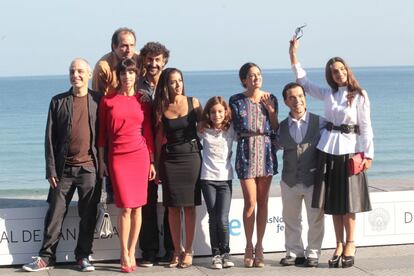 Festival de cine de San Sebatian, en la presentación de la película "Blancanieves". Septiembre 2012.