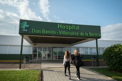 Entrada al Hospital Don Benito-Villanueva de la Serena.