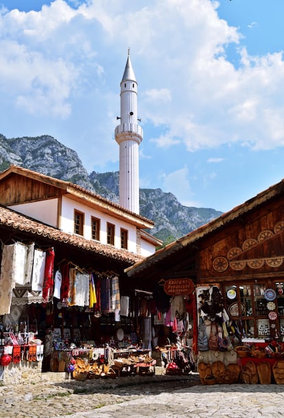 La ciudad albanesa de Krujë.