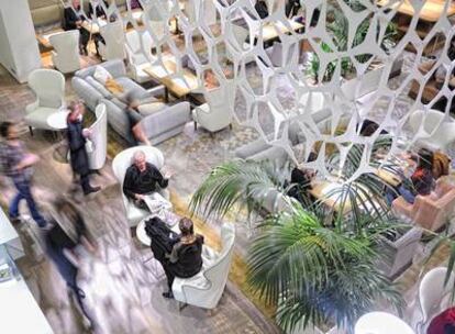 Restaurante "lounge" Blanc, en el hotel Mandarin Oriental de Barcelona