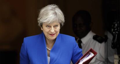 Theresa May abandona el 10 de Downing Street, este mi&eacute;rcoles.