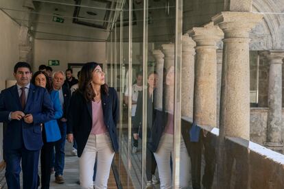 La secretaria de Estado de Turismo, Rosana Morillo, el pasado viernes durante un encuentro celebrado en el Parador de Santo Estevo (Ourense)