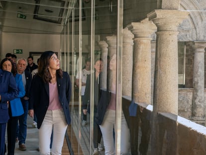 La secretaria de Estado de Turismo, Rosana Morillo, el pasado viernes durante un encuentro celebrado en el Parador de Santo Estevo (Ourense)