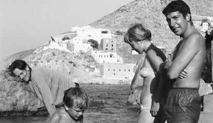 Leonard Cohen y Marriane Ihlen en la isla griega Hydra, en 1960.