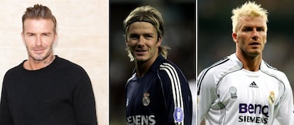 David Beckham ha sido uno de los fútbolistas que más cambios de imagen se realizó. El inglés, icono de la moda, ha llevado el cabello largo, rubio platino, y también lució mechas.