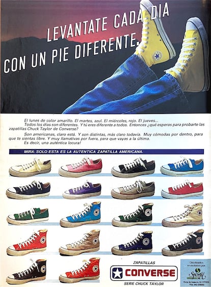 Anuncio de Converse de 1987.