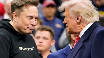 Elon Musk y Donald Trump, en una imagen de marzo pasado en Filadelfia.