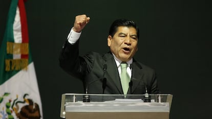 El exgobernador de Puebla, Mario Marín Torres, en enero de 2011.