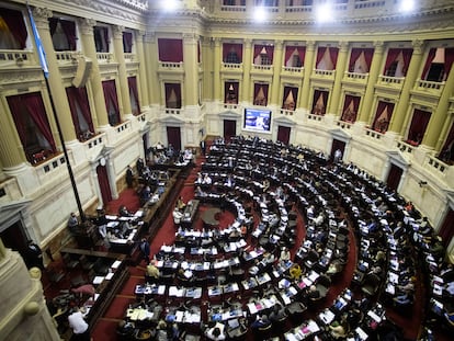Diputados durante un debate en la sede del Congreso argentino, en Buenos Aires, en una imagen de archivo.