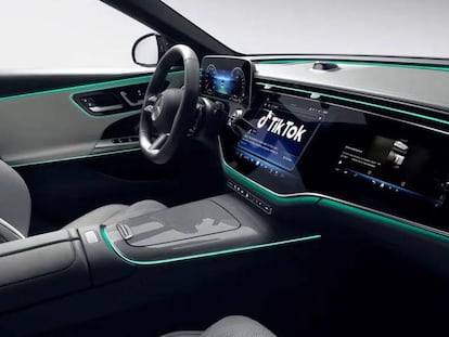 TikTok hasta en el coche, una asociación con Mercedes-Benz lo hará posible