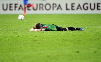 Iker Muniain al finalizar el partido.