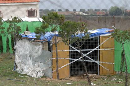 Caseta de Chinchón donde fueron ocultados los explosivos y montadas las bombas.