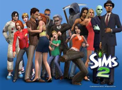 Personajes de<i> Los Sims 2. </i>