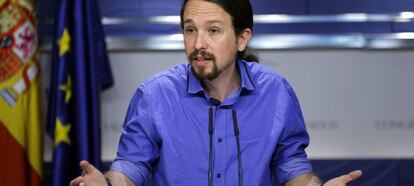 El lider de Podemos, Pablo Iglesias.