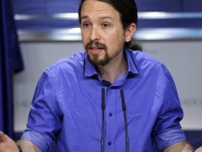 El lider de Podemos, Pablo Iglesias.