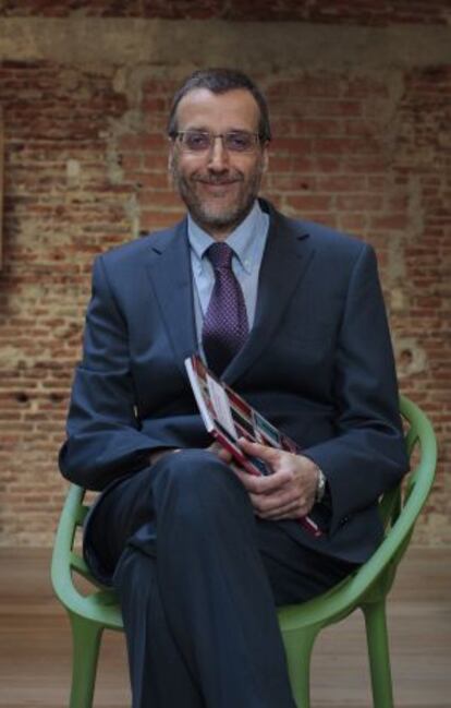Ricardo Arguís, maestro especialista en pedagoga terapéutica, el pasado jueves en Madrid.