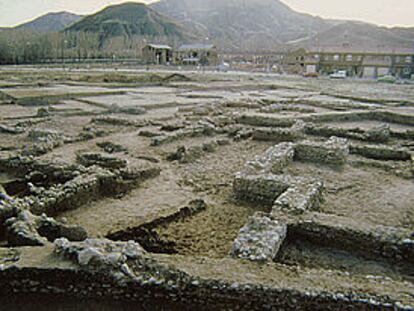 Restos de La Villa del Val, en la ciudad romana de Complutum.
