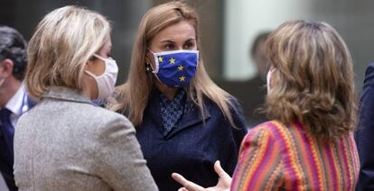 Reunión de los ministros de Energía, este jueves, en Bruselas.