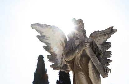 "Los cementerios son museos al aire libre", dicen desde FunerArte. En la imagen, elementos escultóricos pertenecientes a algunas de las tumbas. 