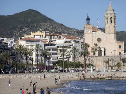 Vista del municipi de Sitges.